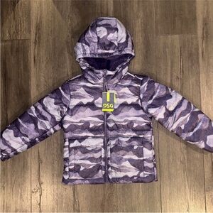 DSG Camouflage Hooded Jacket in Purple Shades